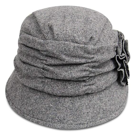 5128 ™ Women\'s Decorative Flowers Wool Beret main image 6